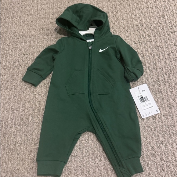 Nike Other - Nike Forest Green Kids Footed One Piece